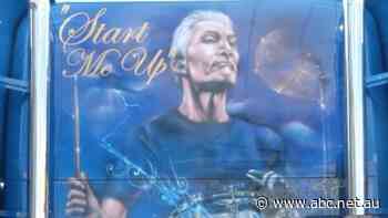 Is this truck driver Australia's biggest Rolling Stones fan?