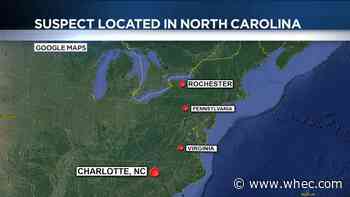 Rochester man wanted for many crimes located in North Carolina