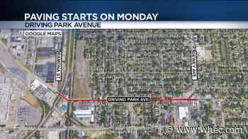 Paving work scheduled for part of Driving Park Avenue starting Monday
