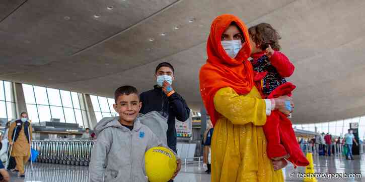 The Biden administration organized a COVID-19 vaccine site for incoming Afghan refugees