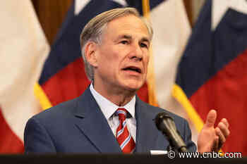 Texas Gov. Abbott to deploy 2,500 more out-of-state medical staff to battle delta Covid surge - CNBC