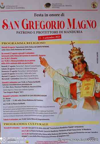 MANDURIA - Con l'esposizione della statua nella chiesa della Madonna del Carmine, il primo atto dei festeggiamenti in onore di San Gregorio - ManduriaOggi