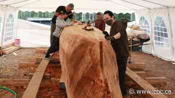 'It's in the core of who we are': Work underway on Tlingit canoe in Haines Junction