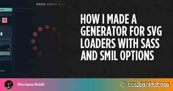 How I Made a Generator for SVG Loaders With Sass and SMIL Options