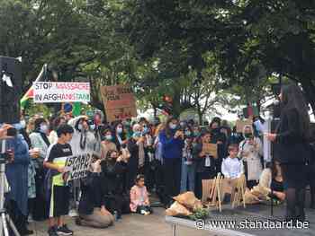 Protest in Antwerpen voor Afghanistan: 'Taliban zal nooit de harten veroveren' - De Standaard