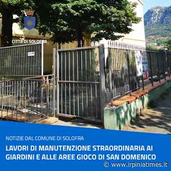 Solofra, lavori di manutenzione straordinaria ai giardini e alle aree gioco adiacenti alla chiesa di San Domenico - https://www.irpiniatimes.it