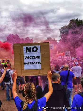 Anti-vaccine protests cause chaos in south London