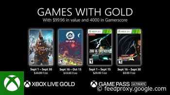 Free Xbox Games with Gold for September 2021