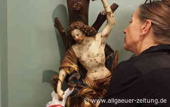Skulptur auf Reisen: Kaufbeurer Sebastians-Figur in Augsburg zu sehen - Allgäuer Zeitung