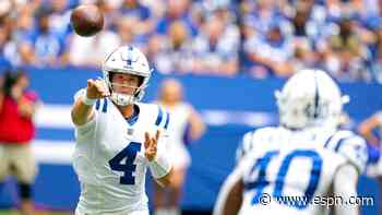 Source: Colts QB Ehlinger (knee) out 5-6 weeks