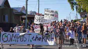 Brisbane gardeners rally with pitchforks and rakes against housing development