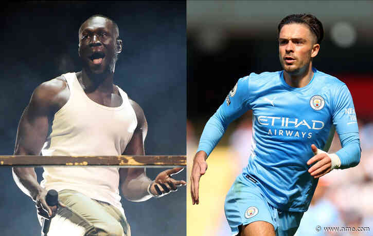 Stormzy brings out Manchester City footballer Jack Grealish during Leeds Festival set