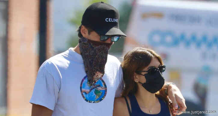 Jacob Elordi & Kaia Gerber Wrap Their Arms Around Each Other During Breakfast Date