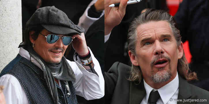 Johnny Depp & Ethan Hawke Arrive at Karlovy Vary Film Festival