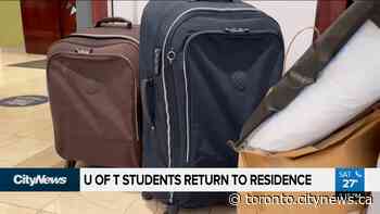 University of Toronto students return to residence - CityNews Toronto