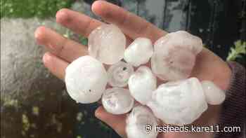 Storm brings hail, wind damage to Minnesota on Saturday