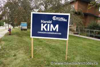 Newmarket-Aurora Conservative candidate runs afoul of sign bylaw - NewmarketToday.ca
