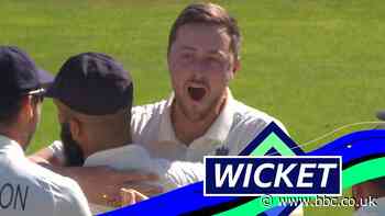 England v India: Cheteshwar Pujara falls lbw to Ollie Robinson