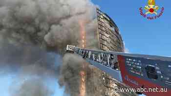 Flames consume 20-storey high-rise in Milan, smoke seen for kilometres