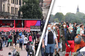 "Tolerade" in Dresden: Parade der Vielfalt tanzt und demonstriert gegen rechts - TAG24