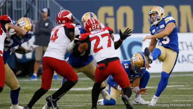 Last-minute Liegghio field goal gives Blue Bombers thrilling 18-16 win over Stamps