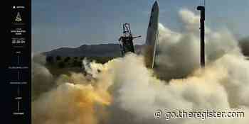 Bonkers rocket launch sees craft slip sideways, barely climb and tear up terrain