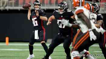 Rosen throws for TD in 'refreshing' Falcons outing