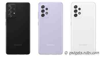 Samsung Galaxy A52s 5G India Launch Set for September 1, Company Confirms 3 Colour Options
