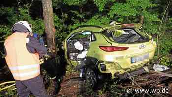 Netphen: Pkw stürzt in Abhang – Fahrer von Feuerwehr befreit - Westfalenpost