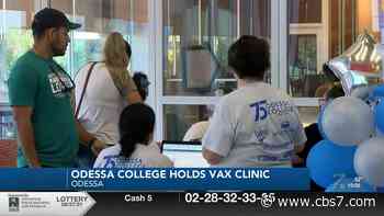 Odessa College hosts vaccination clinic with Medical Center Health - CBS7 News