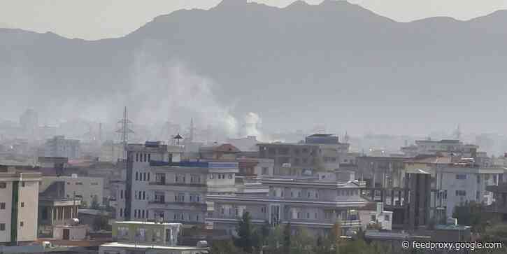 A powerful explosion hits house near Kabul airport, believed to be a rocket