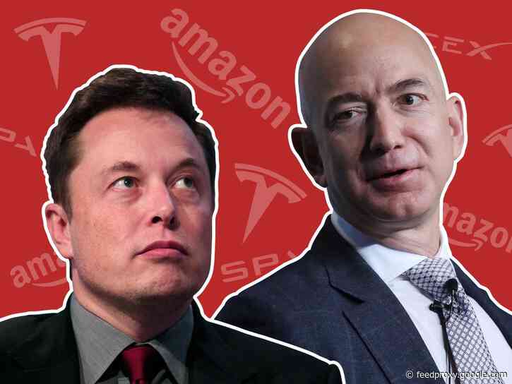 Elon Musk said Jeff Bezos retired from the helm of Amazon 'to pursue a full-time job filing lawsuits against SpaceX.' It's the latest in a 15-year feud between 2 of the world's richest men.