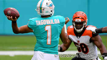 LOOK: Fan spotted wearing unique Tua Tagovailoa jersey at Dolphins game - Roll Tide Wire