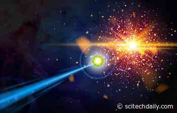 Rate of Nuclear Reaction in Exploding Stars Identified by Mimicking Excited Quantum States With Exotic Nuclei
