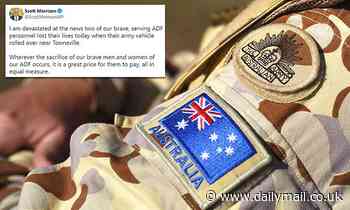 Scott Morrison pays tribute to brave Aussie diggers who died in horror Townsville vehicle crash - Daily Mail