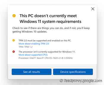 Microsoft changes CPU requirements to install Windows 11, Mac support unclear