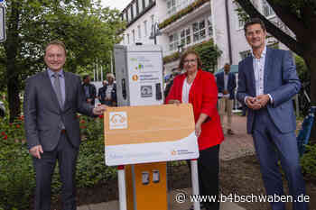 Erdgas Schwaben eröffnet neue Elektrosäule in Bobingen - Augsburg - B4B Schwaben