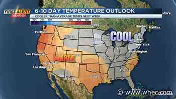 First Alert Weather: Cooler air and less humid this week