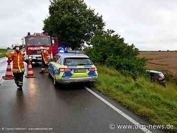 Auto verschwindet von der Straße