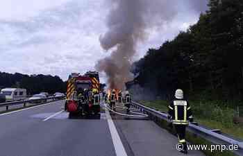 BMW auf A8 im Landkreis Traunstein brennt vollständig aus - Passauer Neue Presse