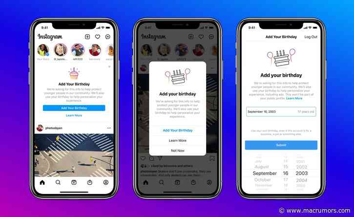 Instagram to Require Users to Provide Their Date of Birth