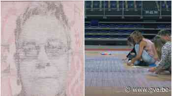 Antwerpenaar legt gigantisch speelkaartentapijt in Lotto Are... (Antwerpen) - Gazet van Antwerpen