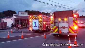 Two kids, one adult injured after car crashes into Suffolk storefront