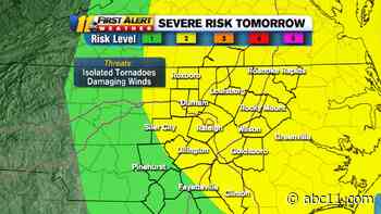 NC Weather: Remnants of Hurricane Ida to bring rain, severe storms to North Carolina on Wednesday