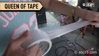 'Queen of Tape' shows off her new project in her firs- ever exhibition