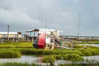 Disastrous photos show Hurricane Ida's damage to Louisiana barrier island, Grand Isle