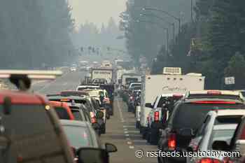 Caldor Fire: Roads packed after South Lake Tahoe ordered to evacuate; all national forests in California closed due to wildfires