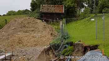 Unwetter: Bahn-Sperrung bei Tutzing nach Hangrutsch - Süddeutsche Zeitung
