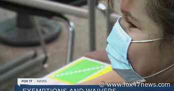 Who can obtain a religious or medical exemption to masking and vaccinations? - WSYM-TV