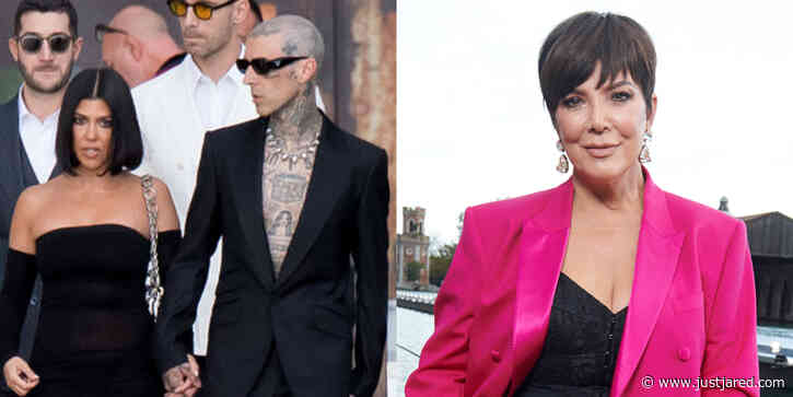 Kourtney Kardashian & Travis Barker Join Kris Jenner at Dolce & Gabbana's Alta Sartoria Show in Venice
